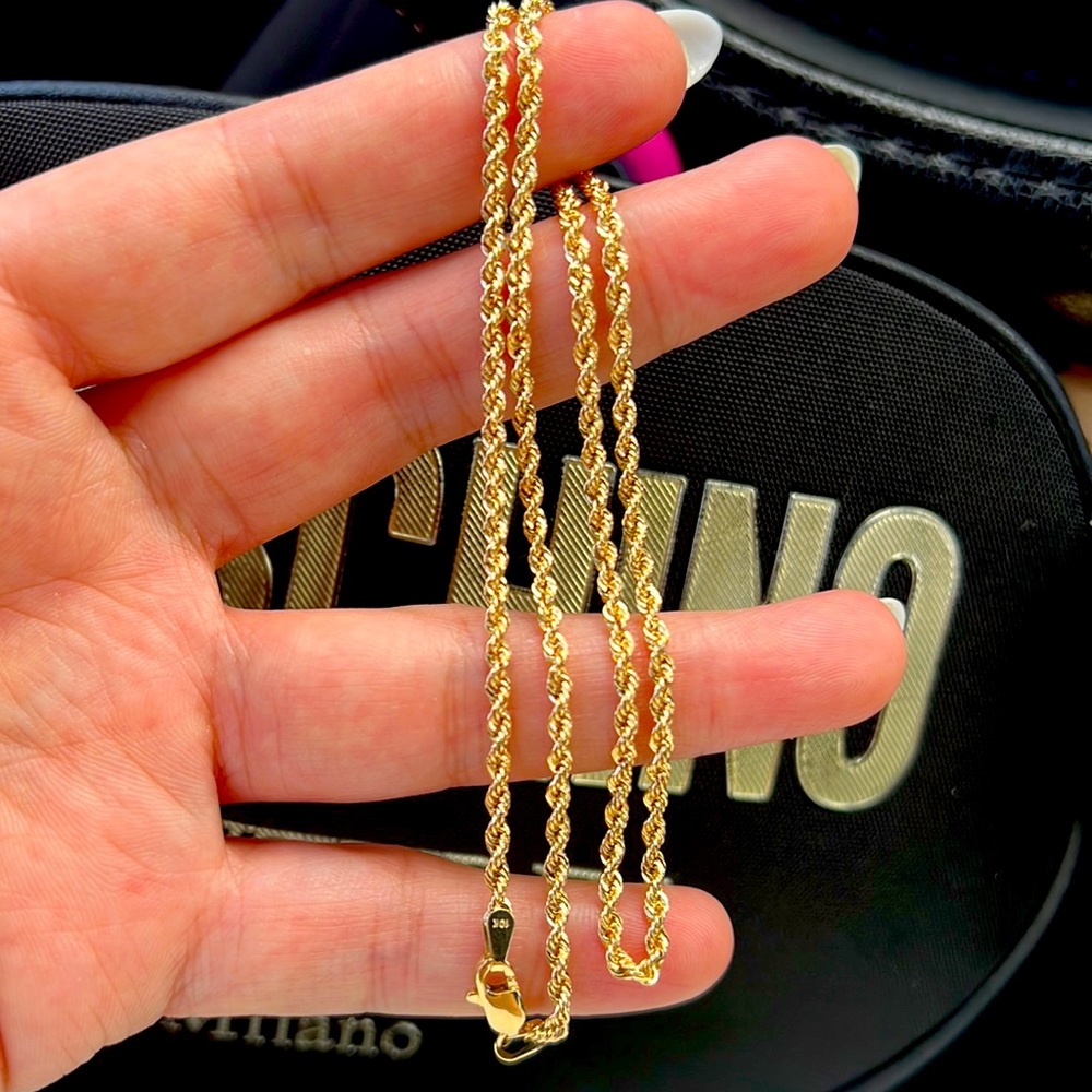 Brand New 10K yellow gold rope chain
